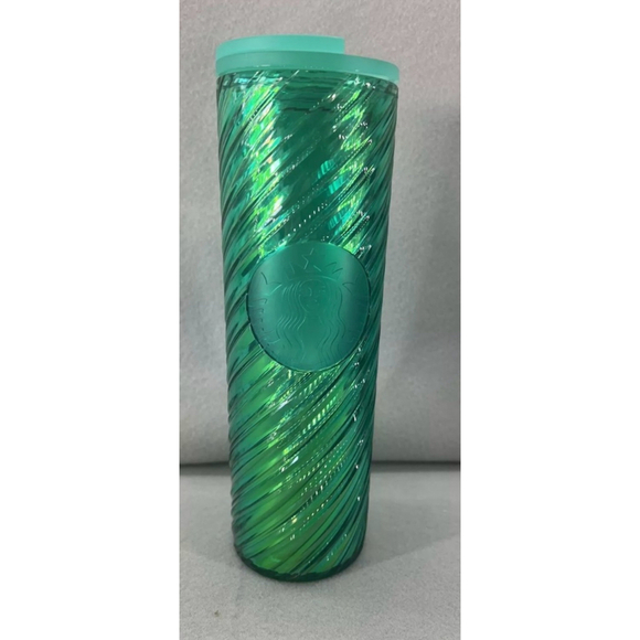 Starbucks holiday collection‎ 2022 green candy swirl - Picture 1 of 2